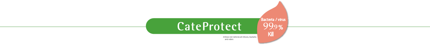 CateProtect　Kills 99.9% of Viruses and Bacterias